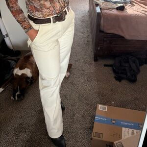 Good American Cream Pants